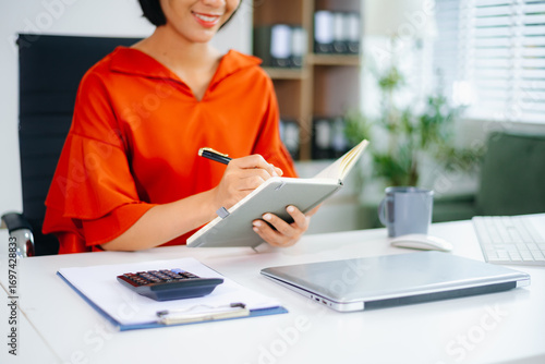 Business accountant or financial expert analyze business report graph and finance chart. banking business and stock market research. At office