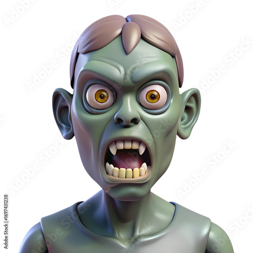 Realistic Angry Zombie Illustration