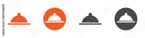 Food icon representing service, restaurant, meal, delivery, menu. Solid vector icon.
