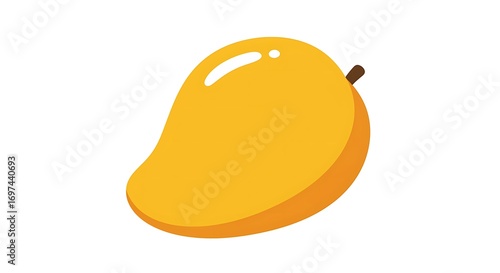 Single mango illustration