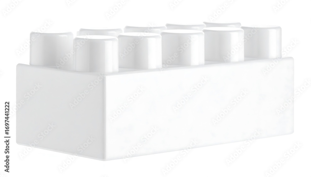 Fototapeta premium White building block