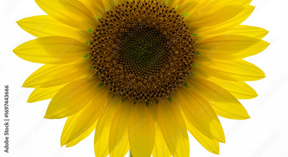 Fototapeta premium Bright yellow sunflower close up