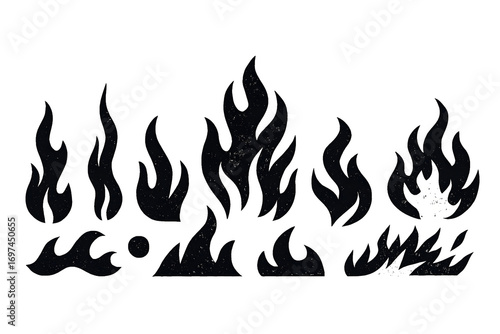 vector illustration of a fire