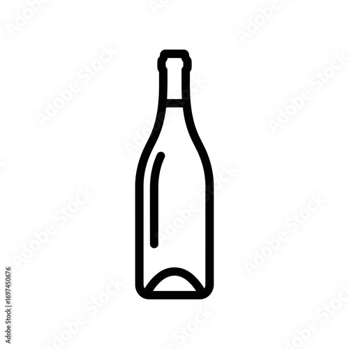 wine bottle vector illustration