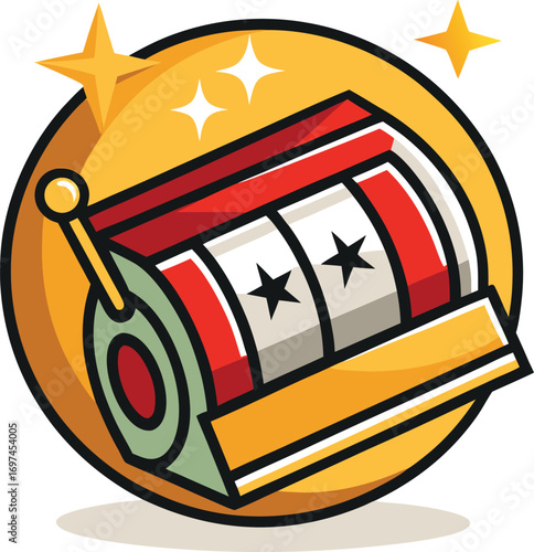 Vector slot machine icon