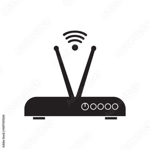 Wifi Router icon logo vector