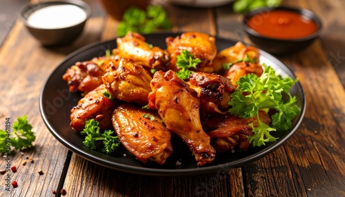 Healthy grilled chicken with vegetables and rice