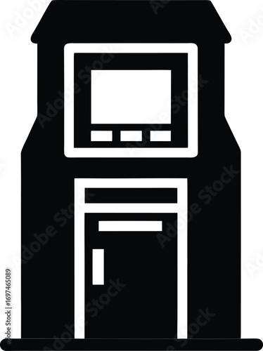 Vector ATM machine icon