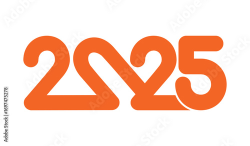 Anticipating the Arrival of 2025 A Bold and Modern Graphic Design Representing the Year Ahead with a Clean and Eye-Catching Visual Composition.