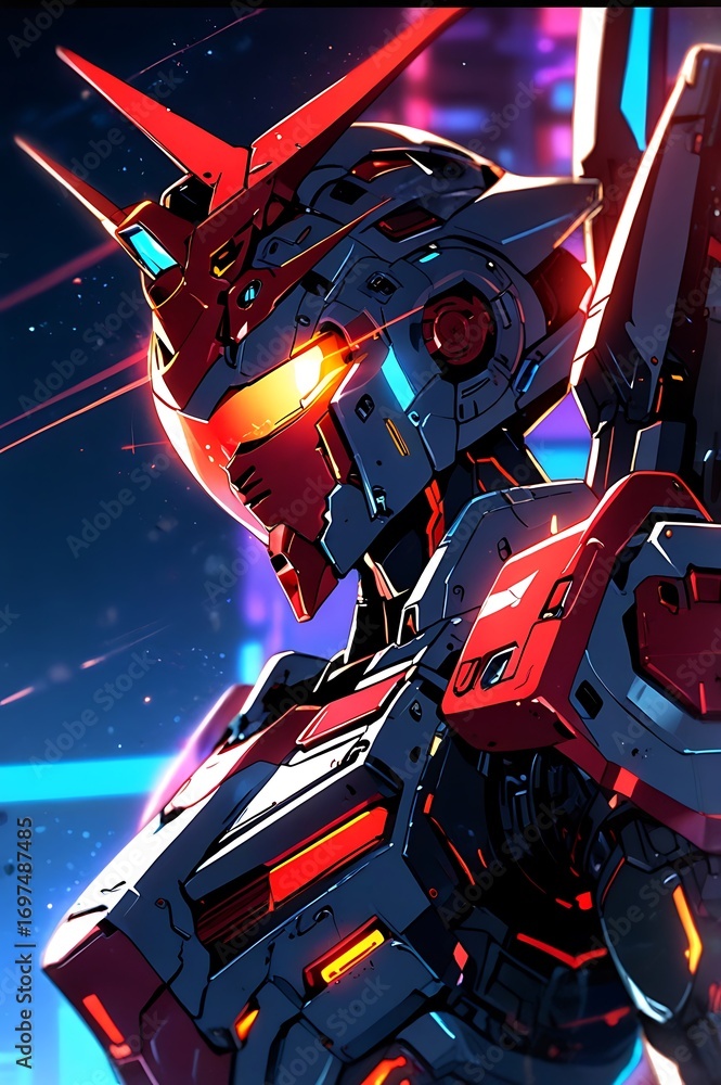 Fototapeta premium cartoon robot