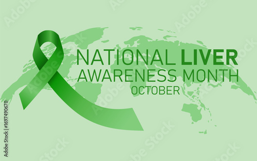 Vector graphic of National Liver Awareness Month ideal for National Liver Awareness Month celebration.