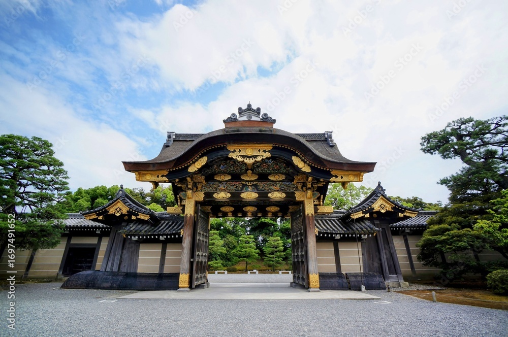 Fototapeta premium 京都、二条城の風景