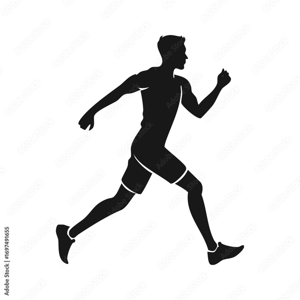 Fototapeta premium Man Running Fast