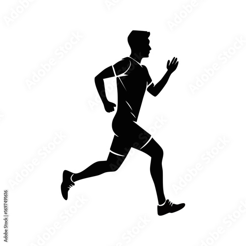 Man Running Fast