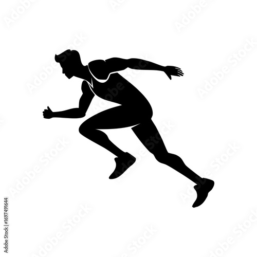 Man Running Fast