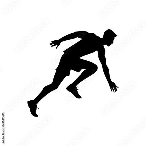 Man Running Fast