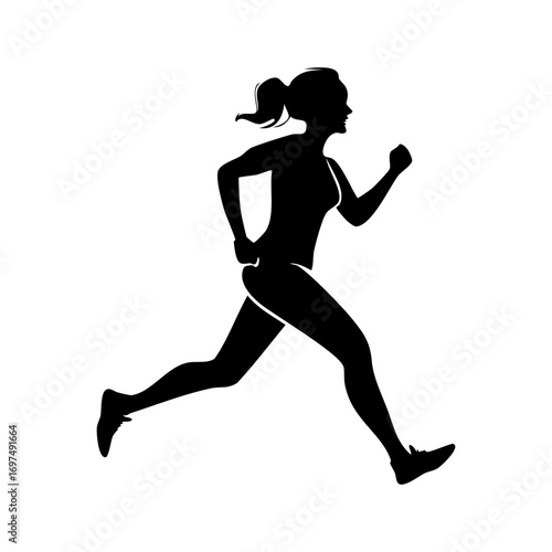 Woman Running Fast
