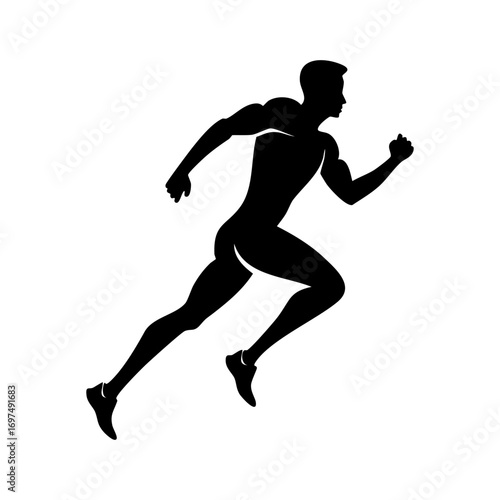 Man Running Fast