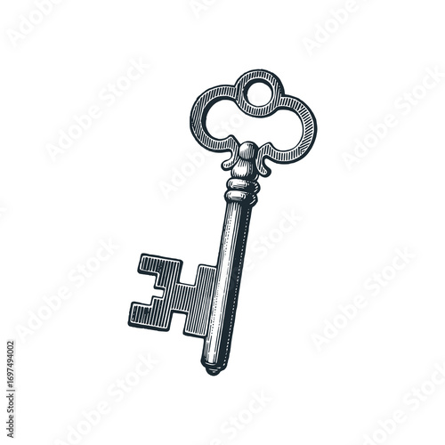 Old opener – Black and White Icon Vector and Illustration