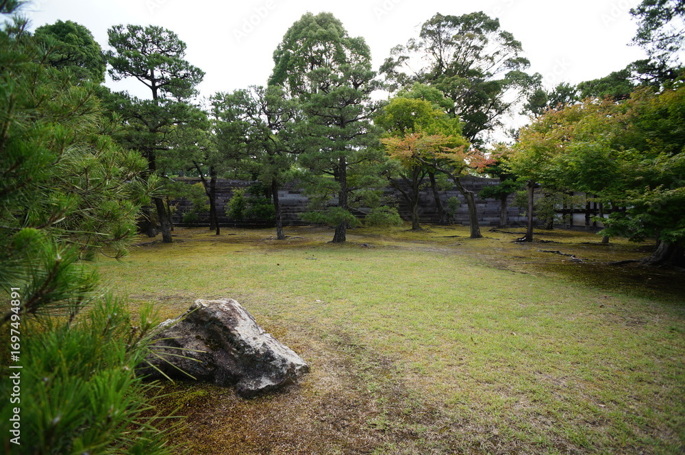 Fototapeta premium 京都、二条城の風景