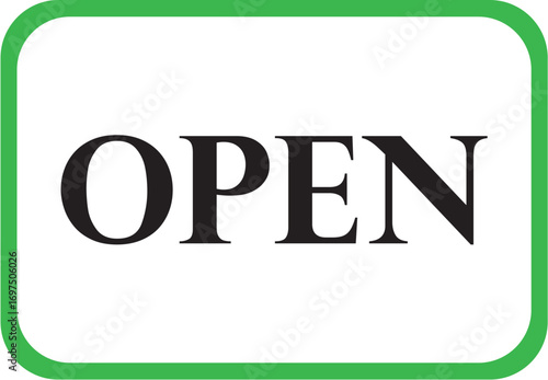 open - a design for your store, salon, or company, open, door, you may enter, information, welcome