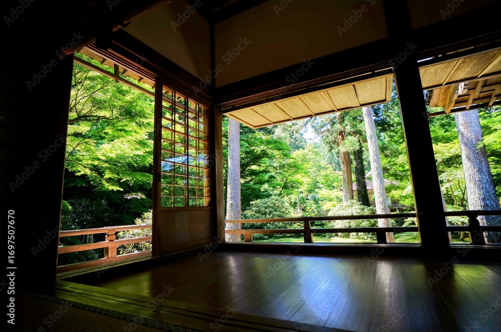 Fototapeta premium 京都、瑠璃光院の風景