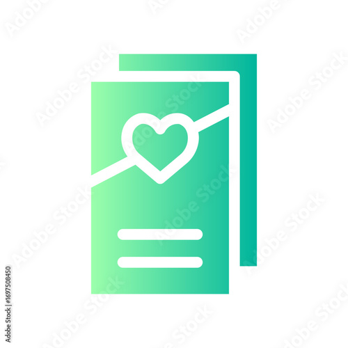 flyer gradient icon