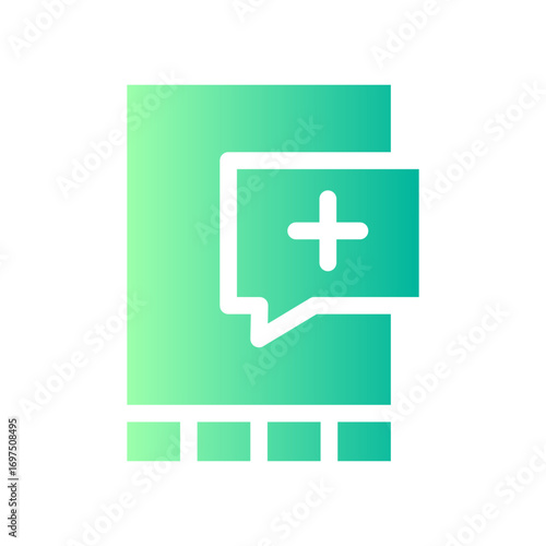message gradient icon