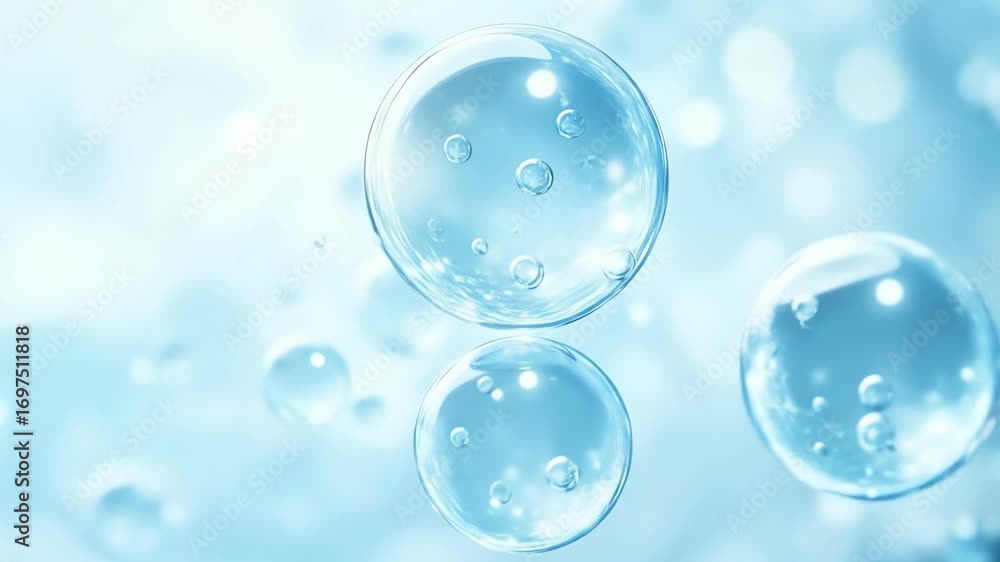 Light blue abstract spheres Light blue abstract spheres