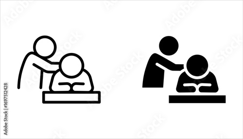 relax icon set, relaxation after work, line symbol on white background