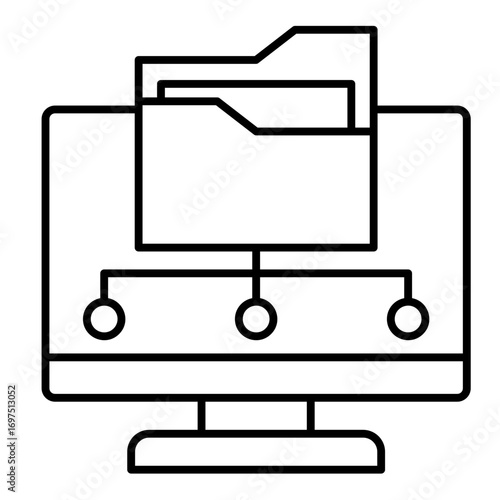 Data Storage  Icon Element For Design