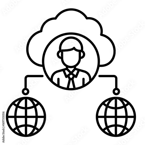 Network  Icon Element For Design