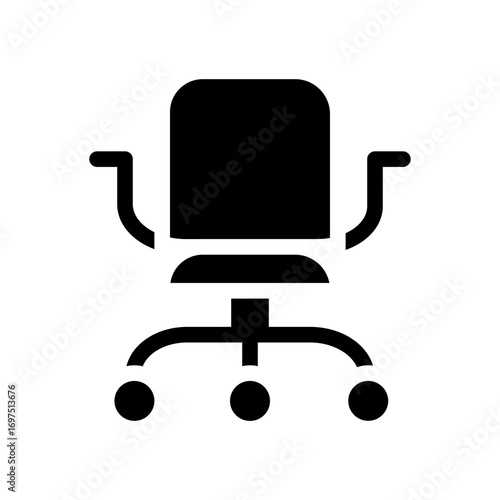 chair glyph icon