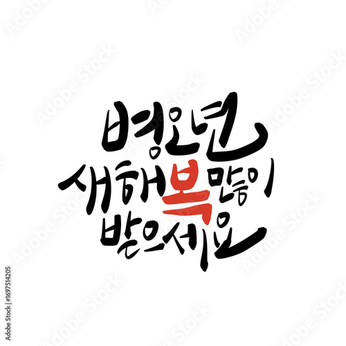 2026년 병오년 붉은말의해 새해복많이받으세요