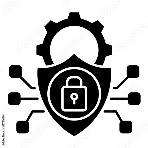 Cyber Security  Icon Element For Design