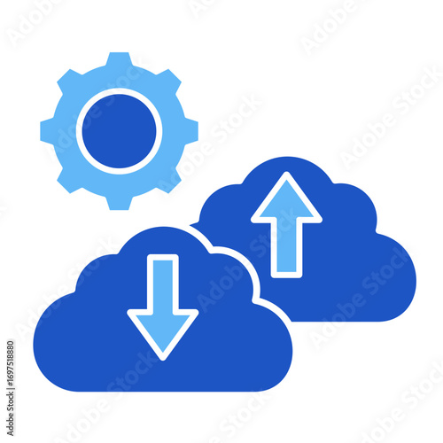 Cloud Service  Icon Element For Design