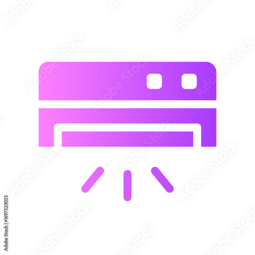 air conditioner gradient icon