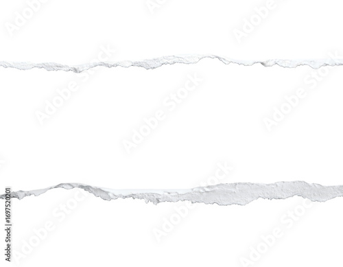 paper ripped line in centre on transparent png