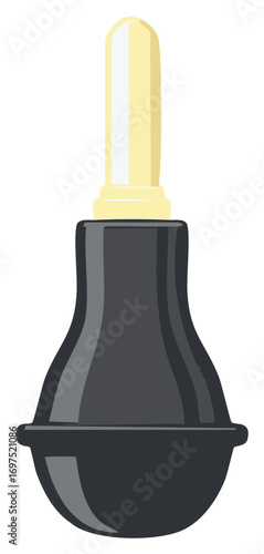 Medical Syringe Bulb With Rubber Bulb And Tip