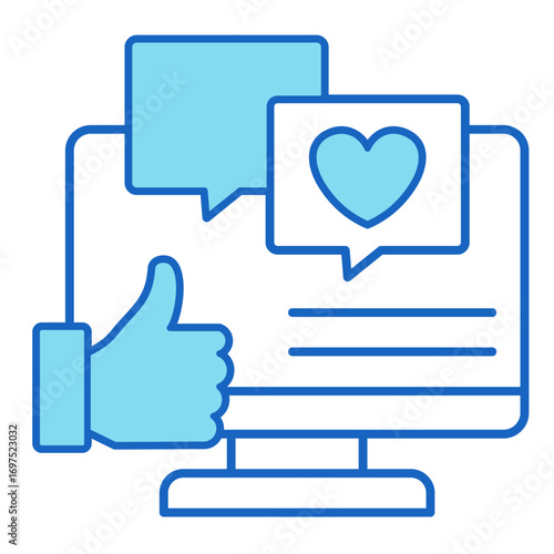 Social Media  Icon Element For Design