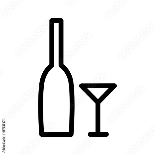 wine line icon