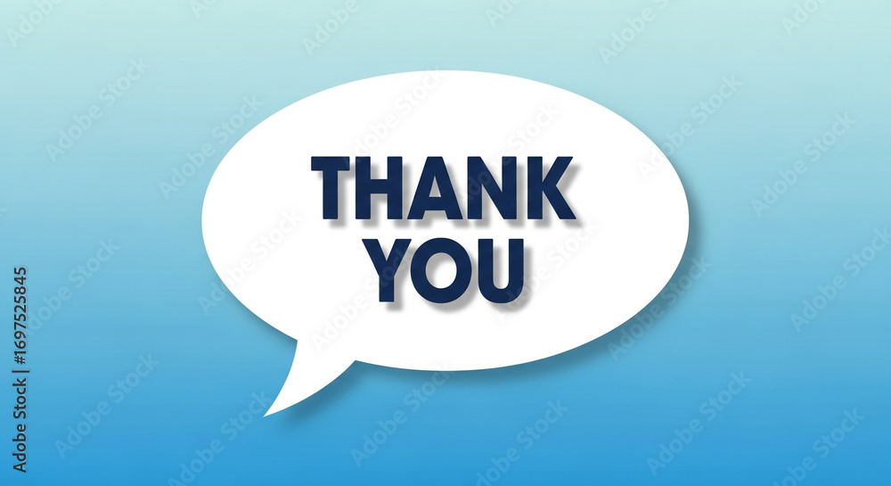 Express your gratitude with a bold 'Thank You' message in a clean, modern speech bubble design Express your gratitude with a bold 'Thank You' message in a clean, modern speech bubble design