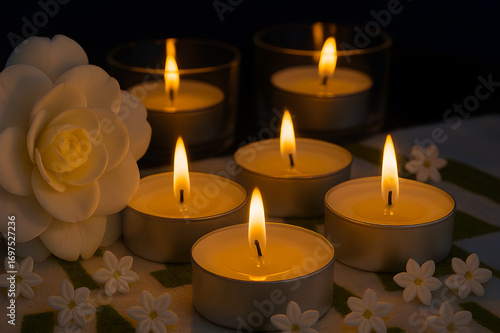 Jasmine Flower Candlelight Serenity