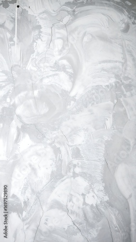 Abstract white marbling