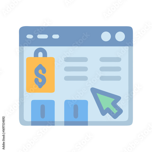 Secure online banking transaction vector design on blue background