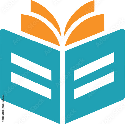 open book vector illustration
