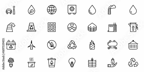 Collection of medical and virus related icons featuring syringes, viruses, and other healthcare elements