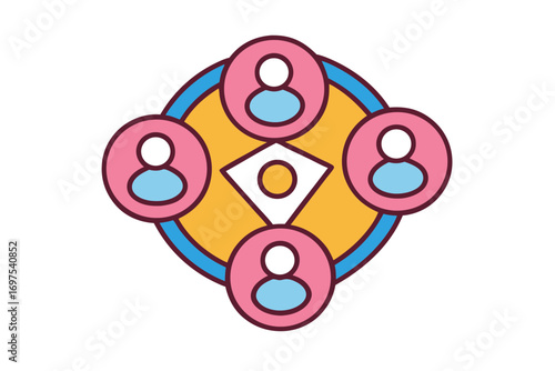 abstract colorful circle