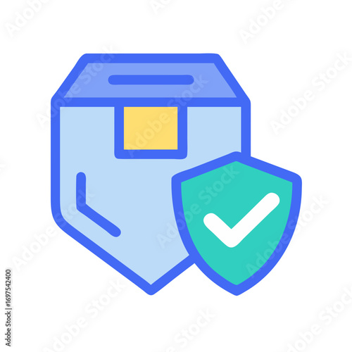 Protected Package Delivery: Symbol for Secure Shipping Assurance