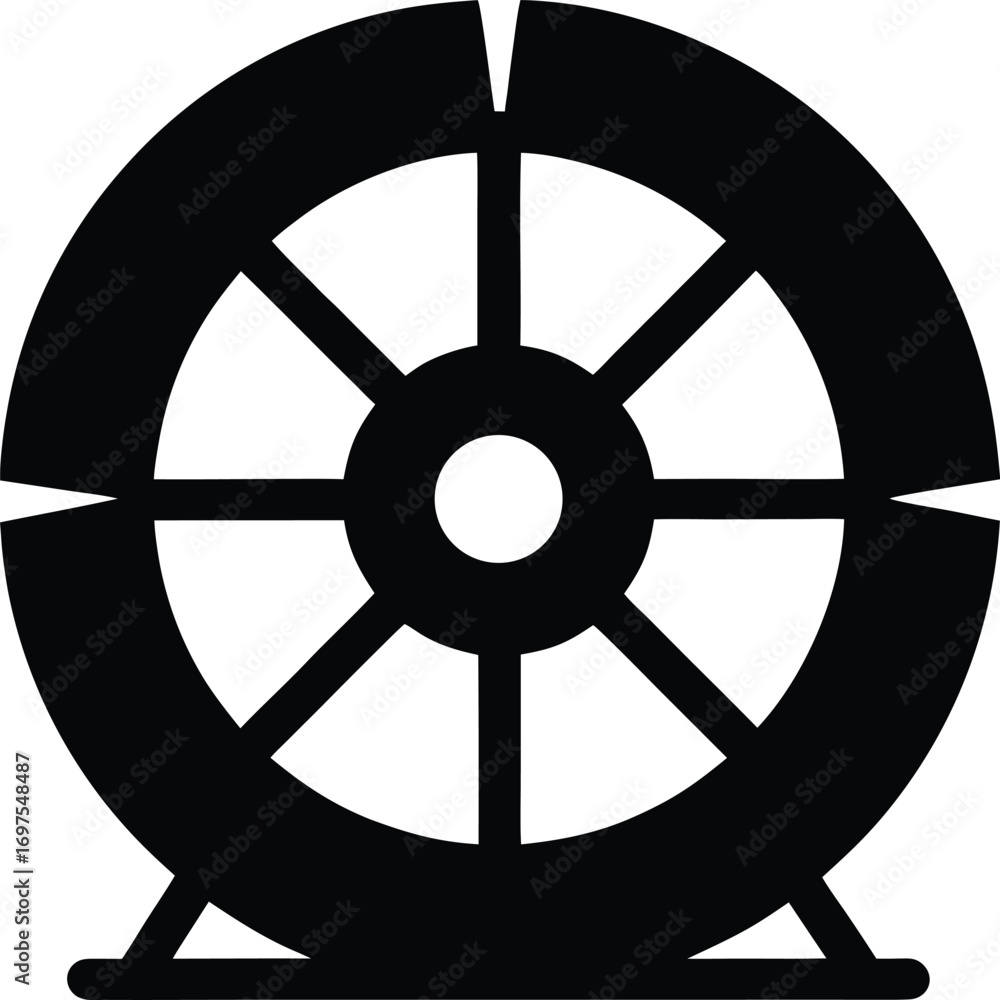 Obraz premium Vector spinning wheel icon